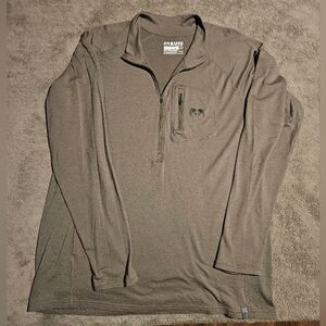 KUIU - Men's ULTRA Merino 145 Zip-T Hunting Shirt - Ash